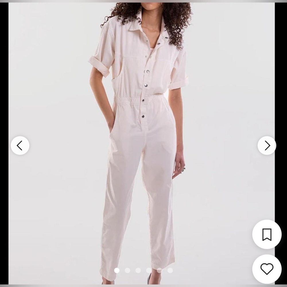 Overlover White/Cream Jumpsuit wedding after party/bachelorette party outfit